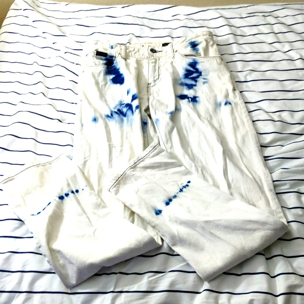 Armani Exchange J14 Skinny 29 waist white/blue jeans